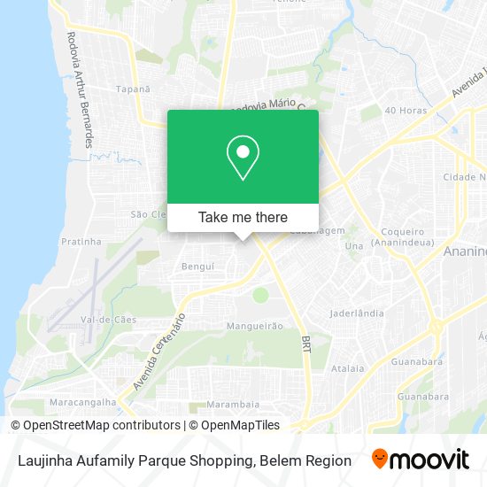 Laujinha Aufamily Parque Shopping map