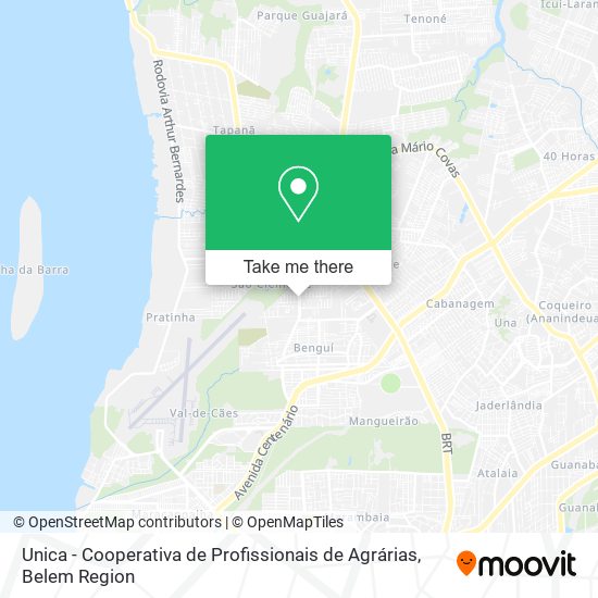 Unica - Cooperativa de Profissionais de Agrárias map