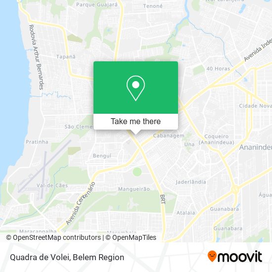 Quadra de Volei map