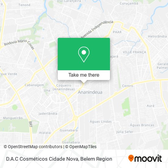 D.A.C Cosméticos Cidade Nova map