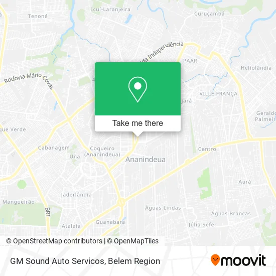 GM Sound Auto Servicos map