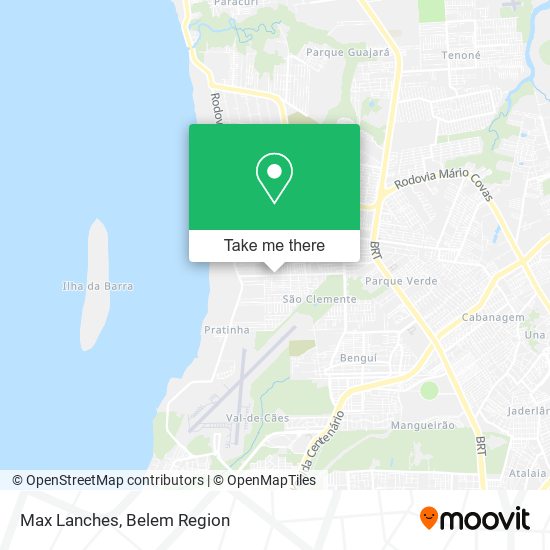 Max Lanches map