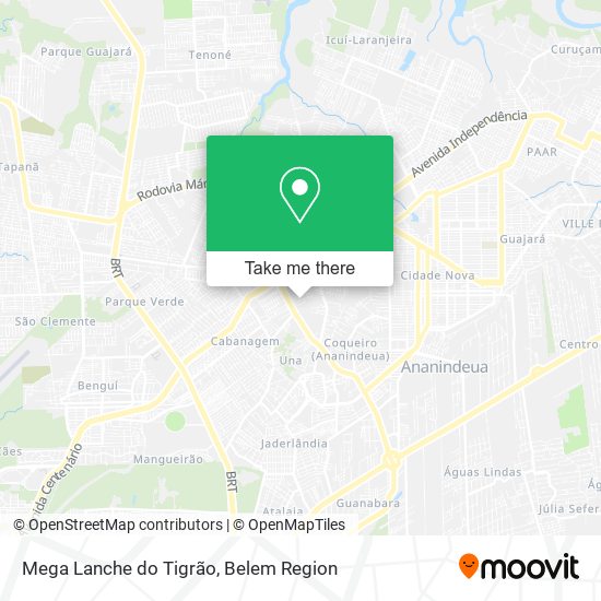 Mega Lanche do Tigrão map
