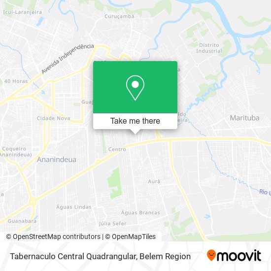 Tabernaculo Central Quadrangular map