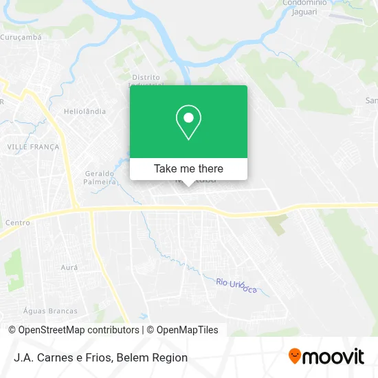 J.A. Carnes e Frios map