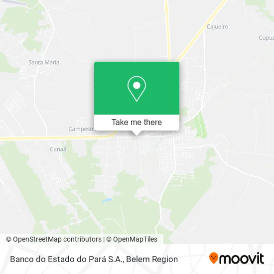 Banco do Estado do Pará S.A. map