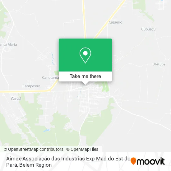 Aimex-Associação das Indústrias Exp Mad do Est do Pará map