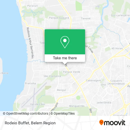Rodeio Buffet map