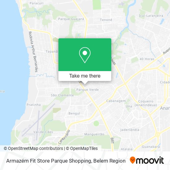 Armazém Fit Store Parque Shopping map