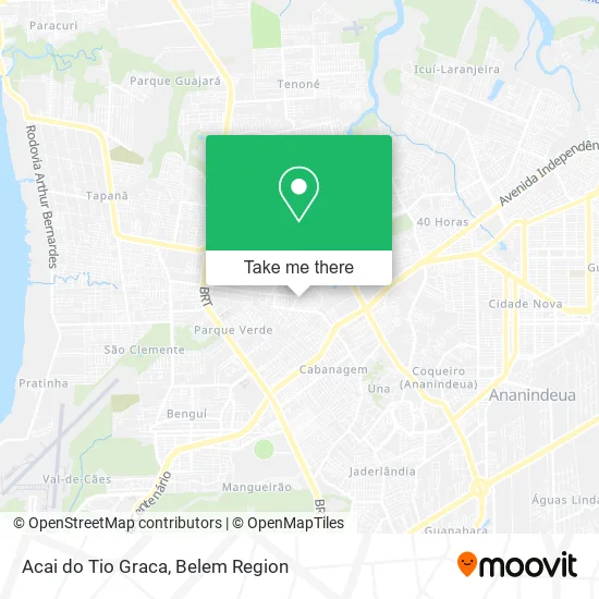 Acai do Tio Graca map