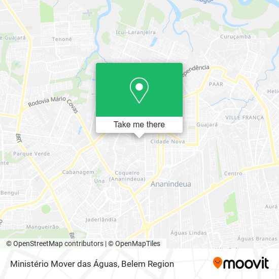 Ministério Mover das Águas map