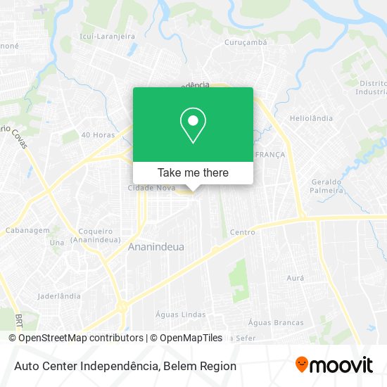 Auto Center Independência map