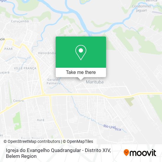 Igreja do Evangelho Quadrangular - Distrito XIV map