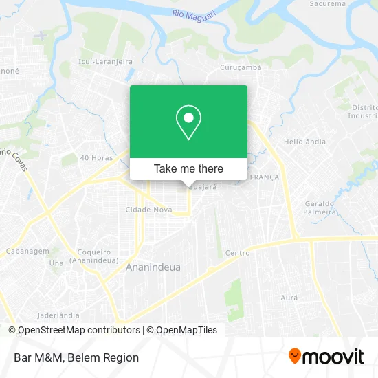 Bar M&M map