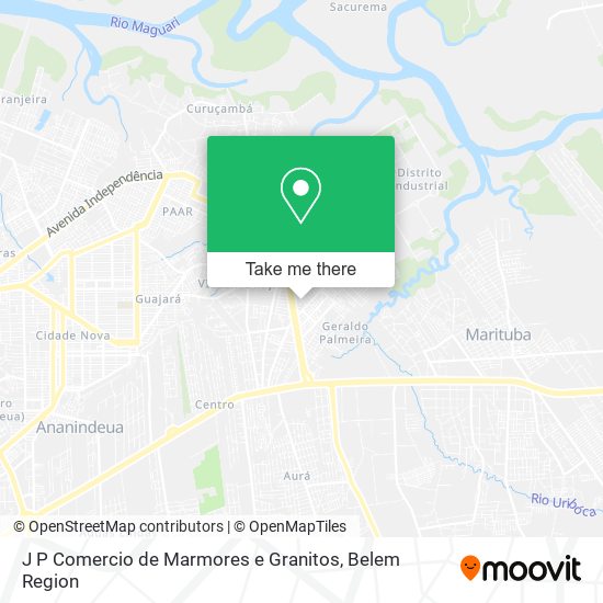 J P Comercio de Marmores e Granitos map