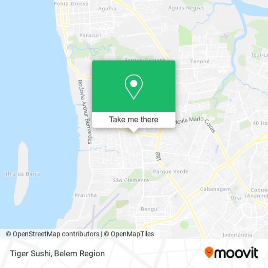 Tiger Sushi map