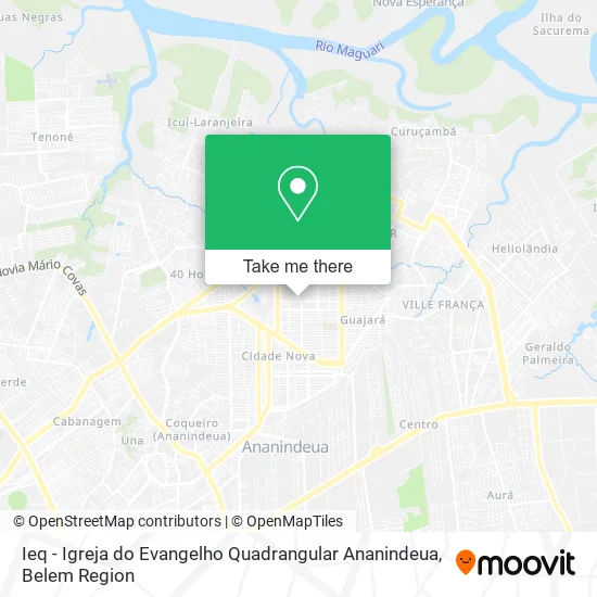 Ieq - Igreja do Evangelho Quadrangular Ananindeua map