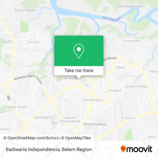Barbearia Independência map