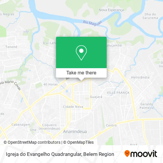 Igreja do Evangelho Quadrangular map
