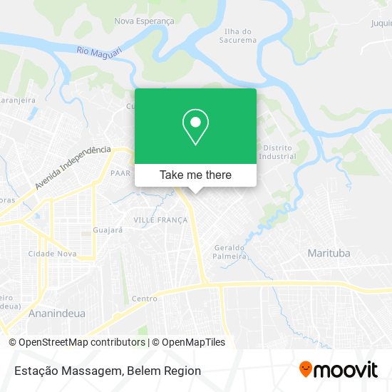 Estação Massagem map