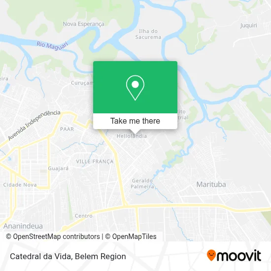 Catedral da Vida map