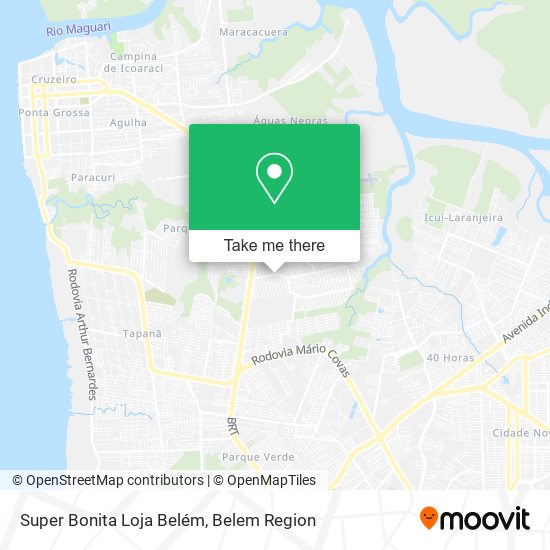 Super Bonita Loja Belém map