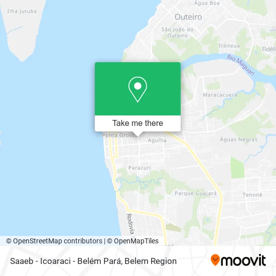 Saaeb - Icoaraci - Belém Pará map