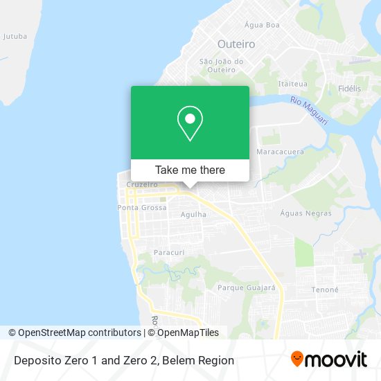 Deposito Zero 1 and Zero 2 map