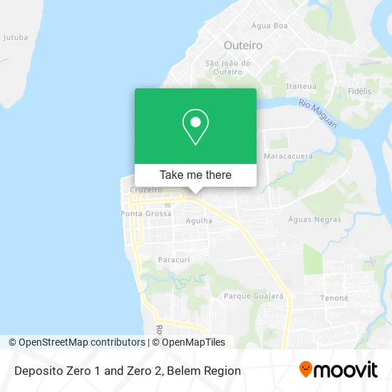 Deposito Zero 1 and Zero 2 map