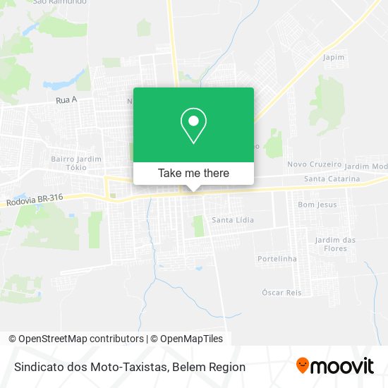 Mapa Sindicato dos Moto-Taxistas