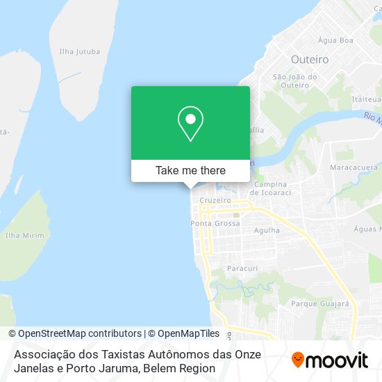 Associação dos Taxistas Autônomos das Onze Janelas e Porto Jaruma map