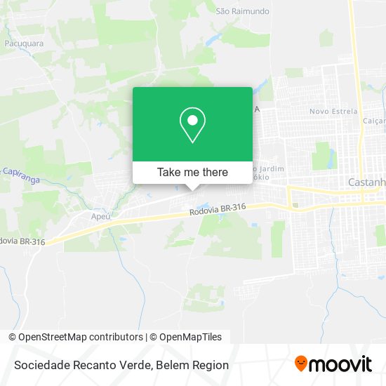 Sociedade Recanto Verde map