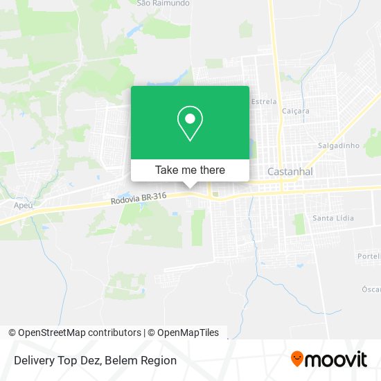 Mapa Delivery Top Dez