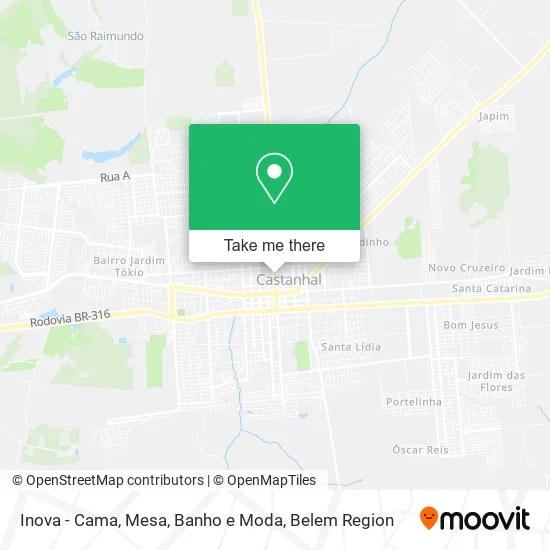 Inova - Cama, Mesa, Banho e Moda map