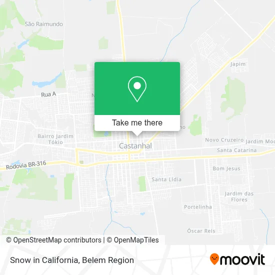 Snow in California map