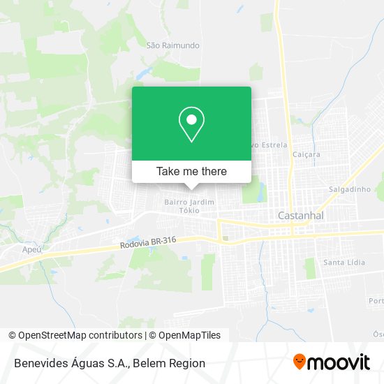 Benevides Águas S.A. map