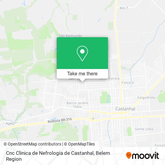 Cnc Clinica de Nefrologia de Castanhal map