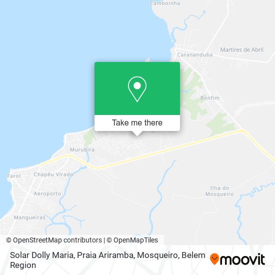 Solar Dolly Maria, Praia Ariramba, Mosqueiro map