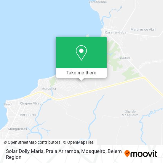 Mapa Solar Dolly Maria, Praia Ariramba, Mosqueiro