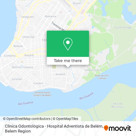 Clínica Odontológica - Hospital Adventista de Belém map
