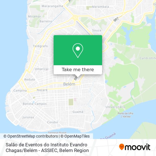 Salão de Eventos do Instituto Evandro Chagas / Belém - ASSIEC map