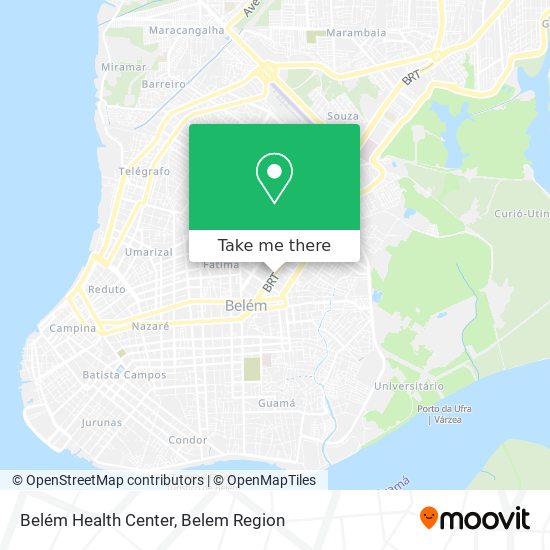 Mapa Belém Health Center