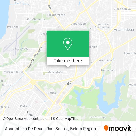 Assembléia De Deus - Raul Soares map