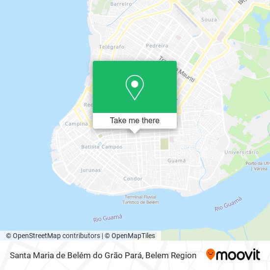 Santa Maria de Belém do Grão Pará map