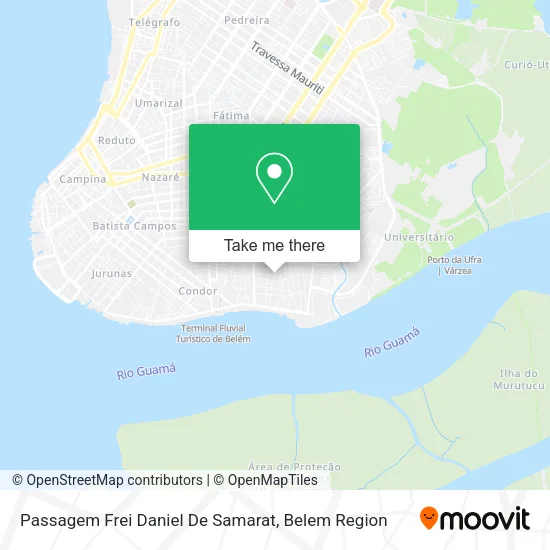 Passagem Frei Daniel De Samarat map