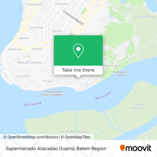 Supermecado Atacadao Guamá map