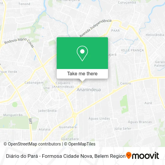 Diário do Pará - Formosa Cidade Nova map