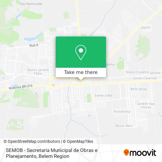 SEMOB - Secretaria Municipal de Obras e Planejamento map