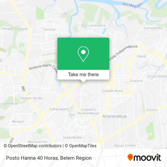 Posto Hanna 40 Horas map