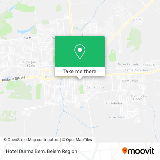 Hotel Durma Bem map